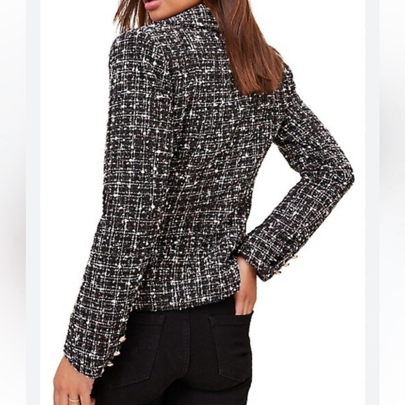 Karl Lagerfeld tweed blazer sz 10 - Picture 2 of 4